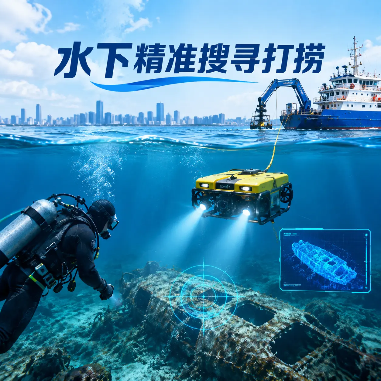 万源水下精准搜寻打捞